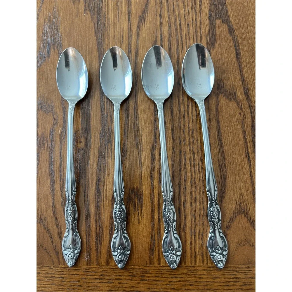 IMI4 Pattern Lot of 3 Teaspoons By Imperial International Stainless Japan